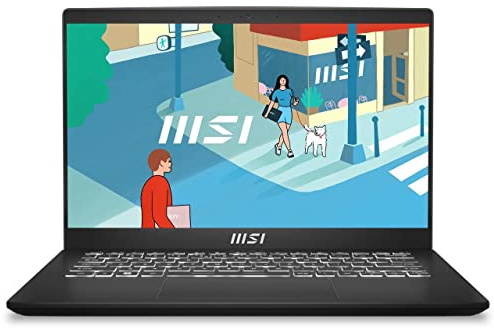 MSI Modern 14 14 Ultra Thin and Light Laptop AMD Ryzen 7-7730U UMA 16GB 512GB NVMe SSD Win 11 Home C7M-048US