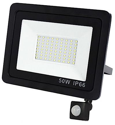 EOCOYAR Led Projecteur Extérieur avec Détecteur de Mouvement, 12 LED Super Lumineux et Économe en Énergie, Étanche IP66,Garage, Terrain de Sport, Jardin et Parking, Blanc Froid 6500K