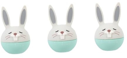 BESTonZON 3pièces Minuteur De Cuisine Mécanique Forme De Lapin Minuteur Visuel pour Cuisson Études Et Gestion du Design Créatif Et sans Piles Pratique Et Amusant