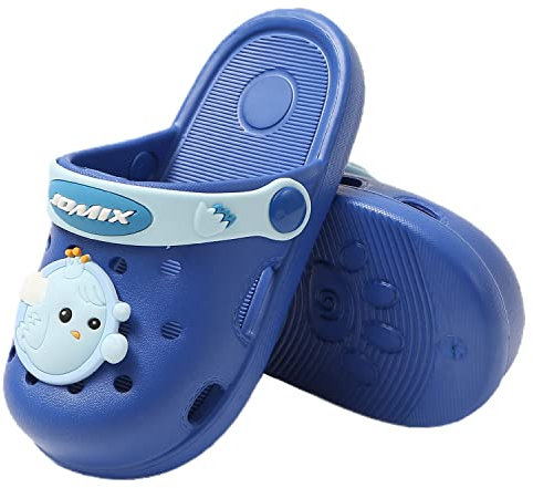 JOMIX Ciabatte Bambino Estive Sandali Bambina Comodi Zoccoli Bimbo Bimba Morbidi Pantofole Bimbi Bambini da Mare Spiaggia Casa Piscina SP2404 Blu Notte 24/25 160mm