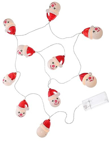 BESTonZON Weihnachtslichterkette Hängend Mit Lampenperlen Festliche Lampenkette Für Außenbereich Und Innenhof Batteriebetrieb Aus Pvc