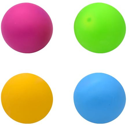 Stressball Sensory Fidget Fun Toy, 4 Stück Anti Stress Squeeze Bälle Stressabbau Knetball Squishy Ball Wurfball Spielzeug für Kinder und Erwachsene