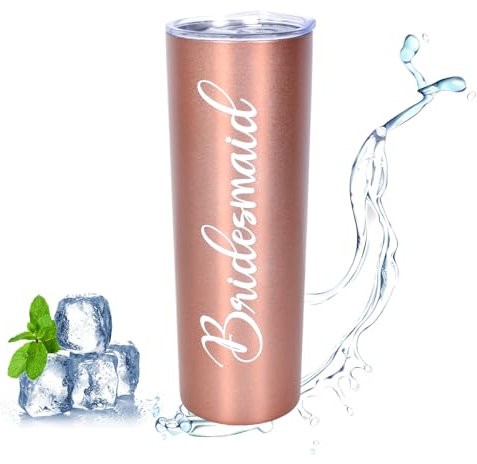 Kaffeebecher to Go aus Edelstahl Thermobecher 20oz 600ml Camping Becher Tasse für Kaffee Roségold Doppelwandigen Vakuumisoliert Weinglas mit Deckel für Kalte Heiße Getränke