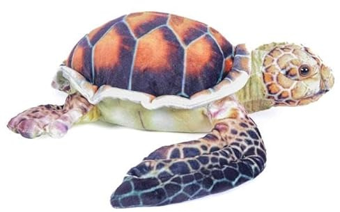 PIA Plüschtier Meeresschildkröte, 36 x 44 cm, Schildkröten Stofftiere Kuscheltiere Wasserschildkröte