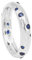 Jay Jools Tansanit | Zirkonia-Ring für Damen – Stapelbarer Ring aus 925er Sterlingsilber – Blau-weißer Edelsteinring als Geschenk (Tansanit, 925er Silber, 10)