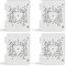 OOSSXX (ABS Plastic) Square Security Camera ABS Junction Box,Security Camera Bracket Outdoor Waterproof Mount Bracket Hide Cable Junction Box for CCTV Surveillance Camera Bullet Dome Camera (4 Packs)