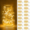 btfarm Lot de 18 Mini Guirlande LED à Pile, 2M 20LED 3 Modes Pile, Étanche Petite Guirlande Lumineuse Led Interieur Décoration pour Jardin, Chambre, Mariage, Fête, Noël, Blanc Chaud