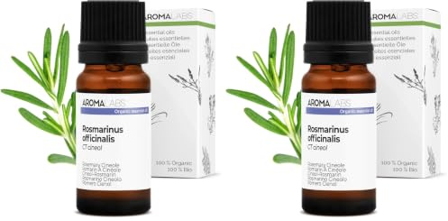 Bio - Rosemary Cineole Essential Oil - 10mL - 100% Pure, Natural, Chemotyped and AB Certified - AROMA LABS (French Brand) (Pack of 2)