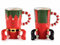 Gruppo Maruccia - Tazze da Colazione in Ceramica a Forma di Elfi del Natale - Set da 2 - Idea Regalo