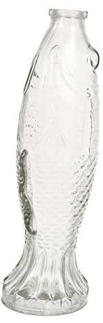 Zerodeko Fish Shaped Glass Bottle Decorative Delicate Fish shaped water jug for Flowers and Home Decor Unique Fish Shaped Container for Table Decoration and Floral Arrangements