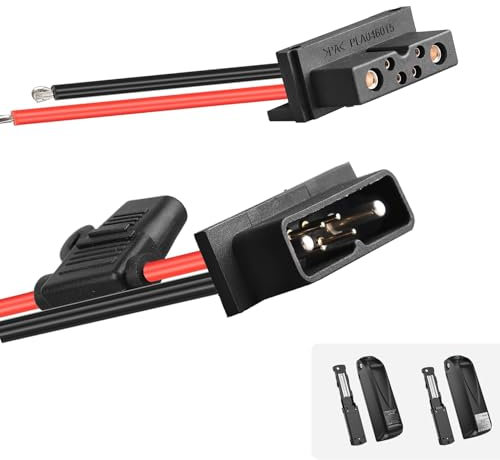 Varstrom 6 PIN Ebike Battery Discharger Connector Male And Female Discharge Connector Replacement for Hailong & G80 Shark Battery Ebike Battery