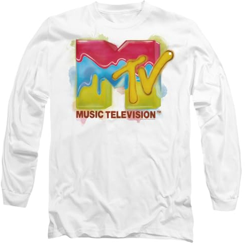 MTV - Logo MTV Paint Logo Mens Long Sleeve T Shirt
