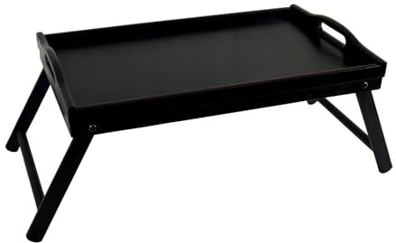 PEEWIT Table basse Plateau pour ordinateur portable sur pieds pour lit 50x30cm Wenge