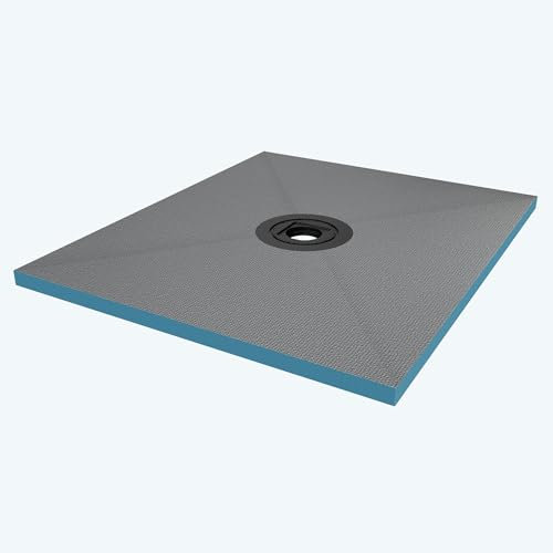 doporro Piatto Doccia Pronto da Piastrellare in Estruso Rigida Polistirene Tagliabile per Bagno Dimensione 100x120x4 cm
