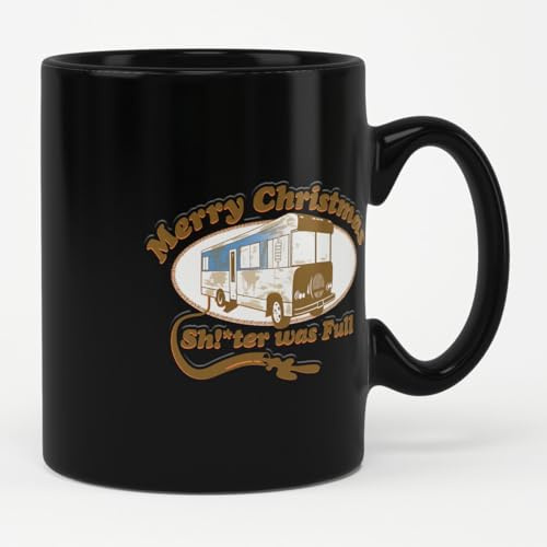National Lampoon's Christmas Vacation Officially Licensed Lampoons Christmas - Sh!*TER was Full Coffee Mug (Black)