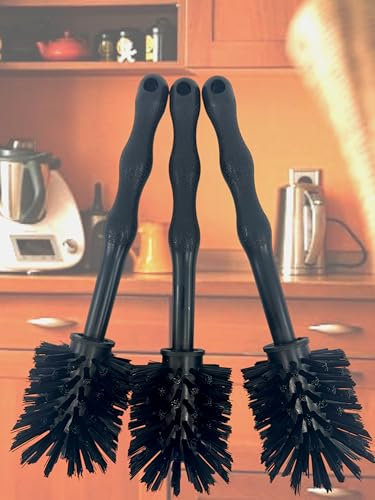 MAAJ 3 x UNIVERSALBÜRSTE schwarz-schwarz MIXTÖPFE KOMPATIBEL zu THERMOMIX - Made IN Germany