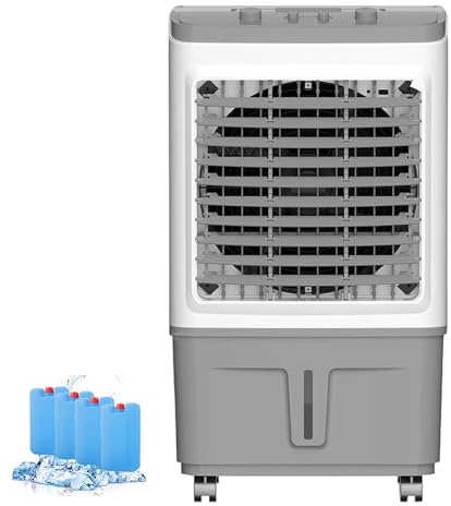 JGJSQYY Tragbarer Verdunstungsluftkühler für den Einsatz im Zimmer, Büro und zu Hause – energieeffiziente Kühllösung mit Eisfach