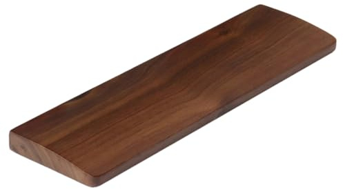 ZUNOXAZ Walnussholz Handgelenkauflage Tastatur Ergonomisches Leichtes Handgelenk Kissen zur Entlastung bei Büro und Gaming Rutschfestes Tragbares Holz Wrist Rest für Komfortables Tippen