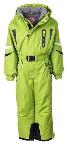 Golder Kinder Skianzug Jungen mit Kapuze Winddichter Schneeoverall Mädchen Wasserdichter Schneeanzug