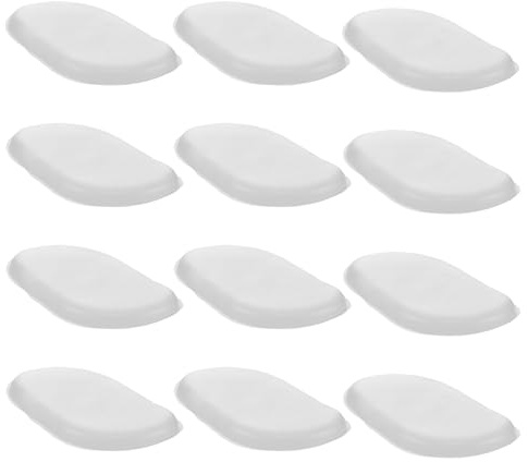 TEHAUX 12pcs Leaf-shaped Silicone Makeup Puff Set, Non-absorbent Reusable Face Powder Applicators for Liquid Foundation, Cream, Primer, Concealer, Suitable for Daily Makeup and Travel Use