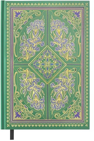 Eichenblatt Notizbuch A5 Liniert, 224 Seiten, 100gsm Papier,Hardcover Notizblock,Vintage Journal Buch,Tagebuch für Erwachsene,Journal für Büro,Schule,Arbeit,Reisen-Grasgrün