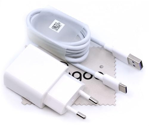 Ladegerät für Original Huawei HW-090200EH0 2A QC Schnell Ladegerät + Typ-C USB Ladekabel Huawei P9 (Plus), P10 (Plus), Mate 9, Mate 10, Honor 8, Honor 9, Nova, Nova 2 mit mungoo Displayputztuch