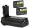 ayex Batteriegriff Passend für Canon EOS 6D Mark II wie BG-E21 + 2X LP-E6N Akku optimal zum fotografieren im Hochformat Akkugriff