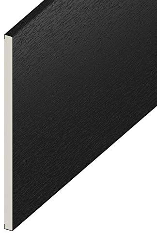 Upvc Flat Plastic Board Black Ash - 200mm Wide x 1 Metre Long