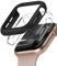 Ringke Slim Case Compatible con Funda Apple Watch Series 6, 5, 4, SE (2020) y SE (2022) 40mm, Delgada Ligera Fina Carcasa [2 Unidades] - Clear + Black