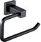 Square Toilet Paper Roll Holder Matte Black