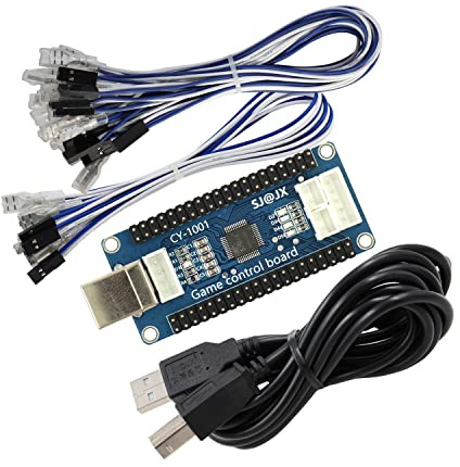 SJ@JX Arcade Game USB Encoder Board Macro Command Zero Delay Gamepad Button Joystick Controller for Nintendo Switch PC PS3 Raspberry Pi
