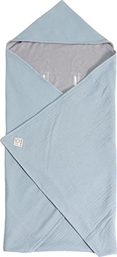 Kaiser 65312556 Sunny Winterdecke Summer Beach Winterdecke für Baby/Autositz Sommer- oder Ganzjahresdecke 100% Baumwolle Slit Green