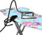 Steam Iron Cord Holder Cord Minder - Prevents ironing or tripping over the cord/Prevents tangling of the cord while ironing - Easily fits all standard ironing boards - No Irons, No Ironing board