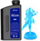 JAYO 3D Drucker Resin 1KG, ABS-Like Resin 405nm UV Standard Rapid Harz für 4K/6K/8K LCD/DLP/SLA 3D Printing, Nicht-spröde, Hohe Präzision, Geringer Geruch, Transparentes Blau 1000g