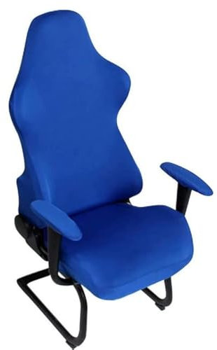 BTSKY Ergonomic Office Computer Game Chair Slipcovers Stretchy Polyester Covers for Reclining Racing Gaming Gaming Chair Royal Blue (No Chair)