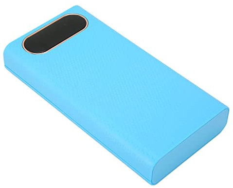 6x21700 Akku Power Bank Case, 21700 Akku Ladegerät Case Präzise Anzeige Power Blue LCD Display für Mobiltelefone