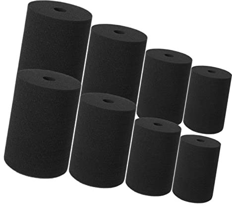 HAPINARY 8pcs Cup Turner Sponge Inserts for Tumblers Black Rotary Replacements for Easy Installation and Stability Compatible Cup Types