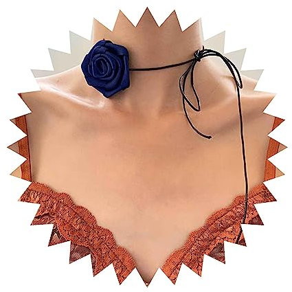 Wendalern Collier Ras Du Cou Gothique À Fleurs Collier Noir À Fleurs Roses Long Ruban Floral Collier À Lacets Ruban Fin Nœud Papillon Collier Ras Du Cou Cosplay Bijoux Fantaisie Pour Femmes Filles