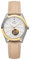 UMR RUHLA Armbanduhr, Damen, Automatik, Lederarmband, Titangehäuse, wasserdicht bis 5 bar, Farbe:Beige
