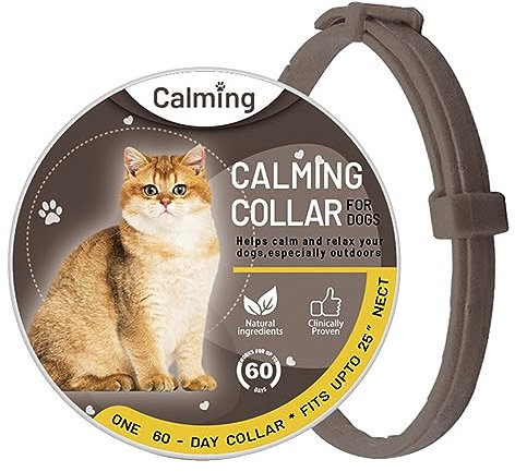 TWSOUL 4 collares calmantes, gatos calmante gato calmante collar gatos collares calmantes feromonas para gatos y gatos (4 unidades, C)