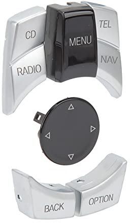 Multimedia-Steuertaste, Medien-Controller-Taste, Fadeless Schriftart, ABS, Kratzfest, für 1, 3, 5, Serie F-Chassis (NAV-CD)