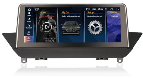 GONFEN Android 13 Qualcomm 8-Kern Autoradio mit Navi für BMW X1 E84 (2009-2015) CIC 10,25 HD IPS Bildschirm Kabelloses Carplay Android Auto Bluetooth WiFi 4G iDrive Canbus DSP DAB+ 4GB RAM+64GB ROM