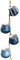 Eyccier 4Pcs/set Hanging Planters, Bright Pastel Ceramic Hanging Flower Pots Set for Garden Home Wall Decoration(Pattern Random)