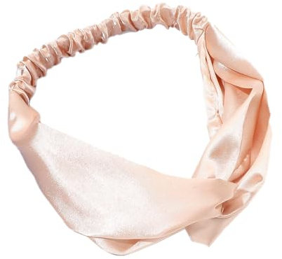 5 Stück 16 x 18 cm Cross Haarband Damen,Elastische Haarreif,Mädchen Stirnbänder,Satin-Stirnband,Yoga Haarbänder,Haar-Accessoires,Haarschmuck,Einfarbiger Haarreifen,für Make-up,Workout,Sekt