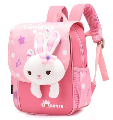 Lam Hub Fong Personalisierte Kinderrucksack Schultasche mit Namen Kleinkinder Kindergarten Rucksack Niedliche Rucksack für Jungen und MädchenGeschenk für Kinder (#rosa)