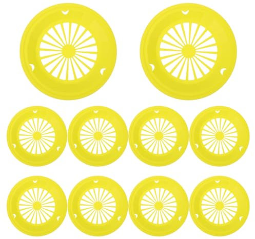 HOLIDYOYO 12stücke Teiliges Wiederverwendbare Grillplatten Robustem Ergonomisches Design Für Bbq Partys Und Und Leicht Zu Reinigen