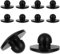 10 Pcs Silicone Snap-in Locking Plugs 5mm for Round Holes - License Plate, Furniture, Screw Rubber Stoppers - Button Protective Cover Cap Head