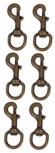 HAPINARY 6stücke Pet Collar Haken Mit Drehgelenk Robuste Zugleine Aus Zubehör Für Hundehalsbänder Und Katzengeschirre Bronze