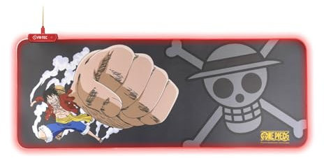 FRTEC Tappetino XL One Piece, Gaming Mousepad per mouse e tastiera, superficie morbida e antiscivolo