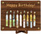 Cartes cadeaux d'anniversaire en bois, cadeau créatif amusant pour anniversaire, carte de vœux d'anniversaire avec clip à double usage (bougie)